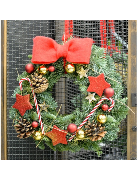 Une couronne de sapin à accrocher